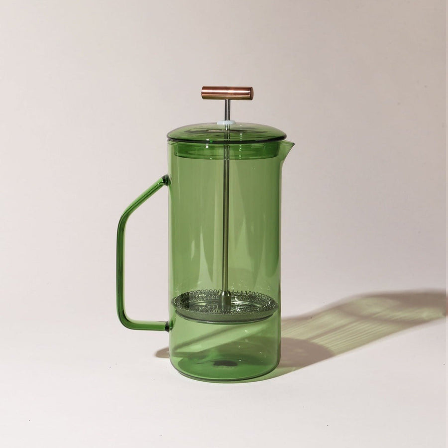 Glass French Press Glass French Press YIELD Verde