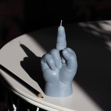F*ck You Baby Hand Gesture Candles CANDLE HAND Grey  