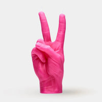 Victory Hand Gesture Candles CANDLEHAND Pink  