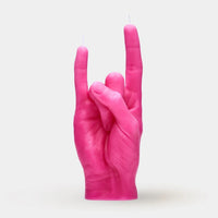 You Rock Hand Gesture Candles CANDLEHAND Pink  