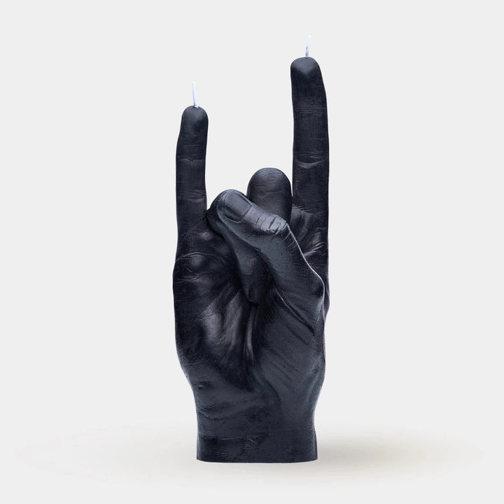 You Rock Hand Gesture Candles CANDLEHAND Black  